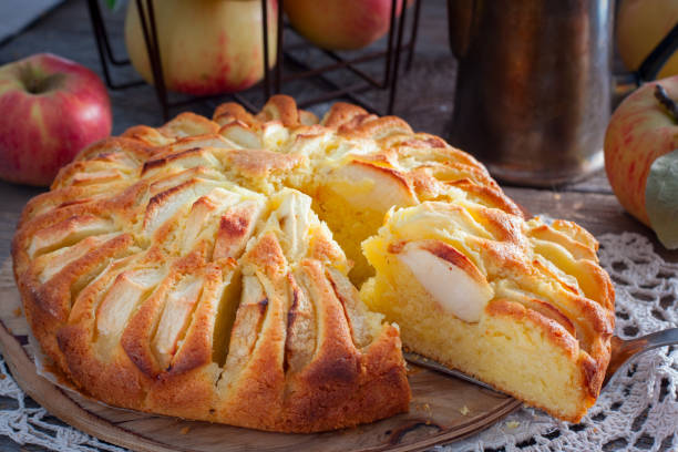 Cornish apple pie, traditional English pastries