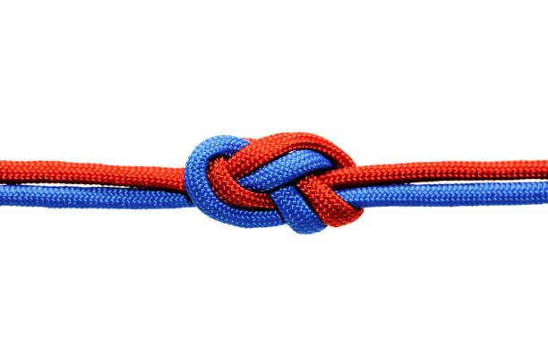 istock Knot on a cord on a white background . 1072084218