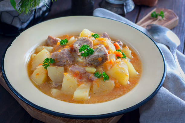 istock Stewed potatoes with turkey meat, horizontal 1072085538