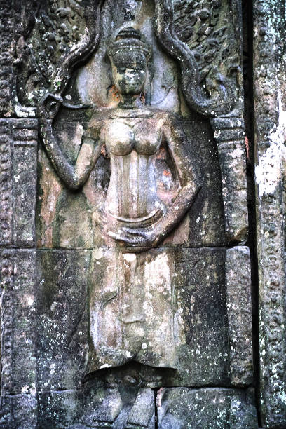 istock Bas-relief carvings, Angkor Wat, Siem Reap, Cambodia 1072090352