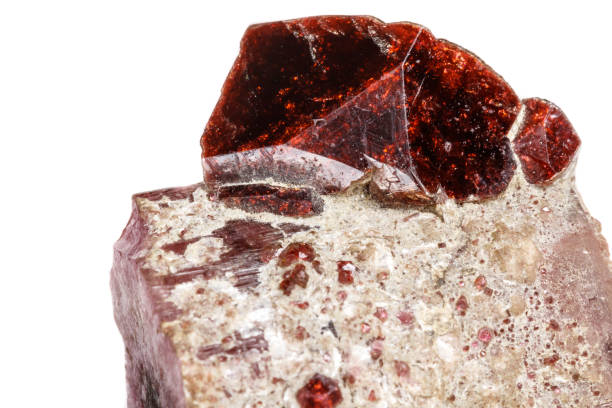 istock Macro mineral tourmaline stone on a white background 1072090574