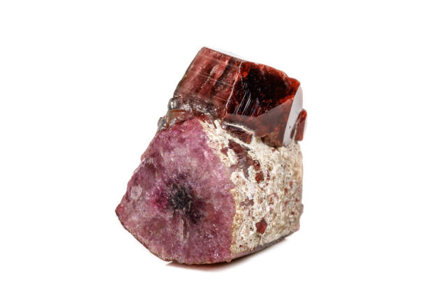 istock Macro mineral tourmaline stone on a white background 1072092666