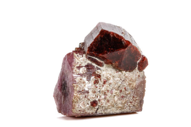 istock Macro mineral tourmaline stone on a white background 1072092976