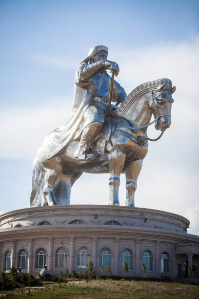 Genghis Khan Monument at Zonjin Boldog Mongolia.