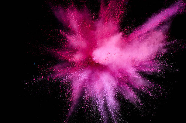 istock Colored powder explosion. Abstract closeup dust on backdrop. Colorful explode. Paint holi 1072093568