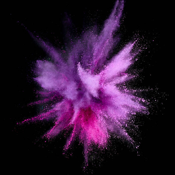 istock Colored powder explosion. Abstract closeup dust on backdrop. Colorful explode. Paint holi 1072093738