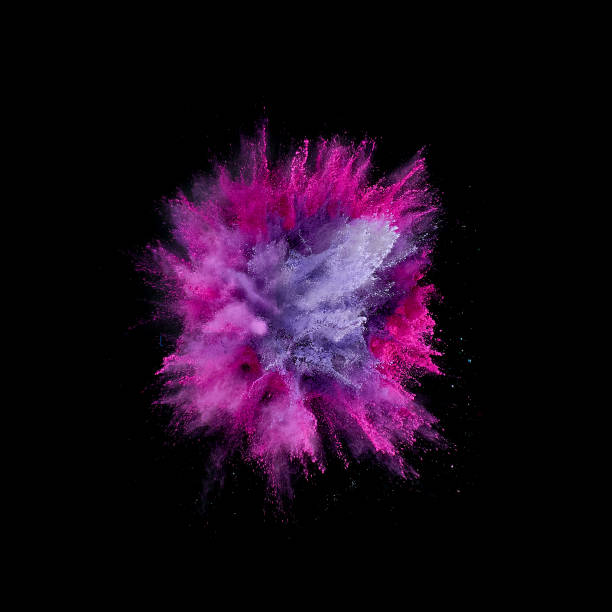 istock Colored powder explosion. Abstract closeup dust on backdrop. Colorful explode. Paint holi 1072094268