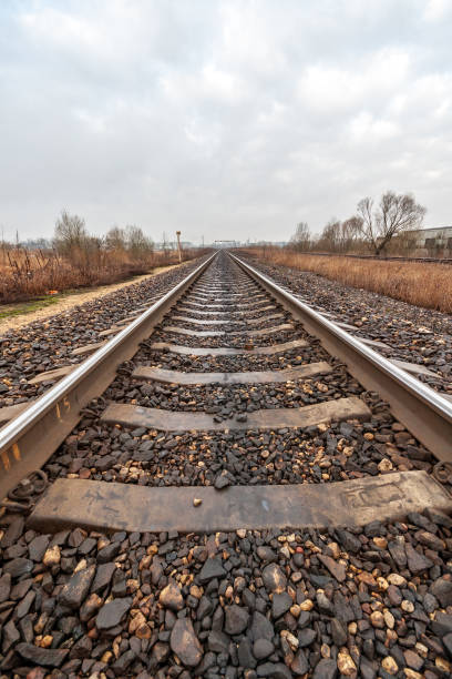 istock railroad tracks and ground details 1072094348