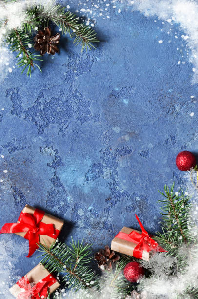 istock Christmas card with decorations. Christmas background with a place for the text. 1072095598