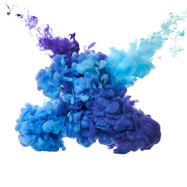 istock Ink in water. Splash paint mixing. Multicolored liquid dye. Abstract background color 1072096048