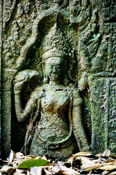 istock Bas-relief carvings, Angkor Wat, Siem Reap, Cambodia 1072100394