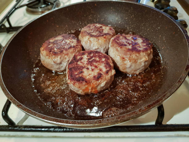 istock Delicious cutlets of minced meat 1072108158