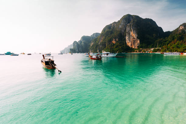 istock Boats on beautiful Asian Islands 1072113130