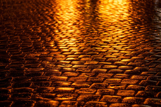 istock Paving stone vintage road cover. 1072117788
