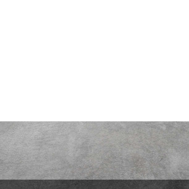 istock Empty concrete table on isolated white and background with display montage for product. 1072120642