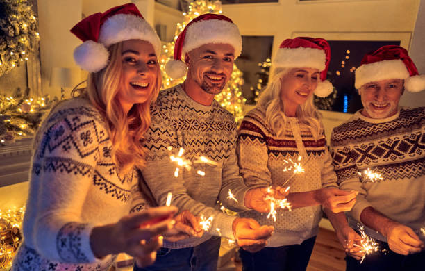 istock Happy family on Christmas 1072121270
