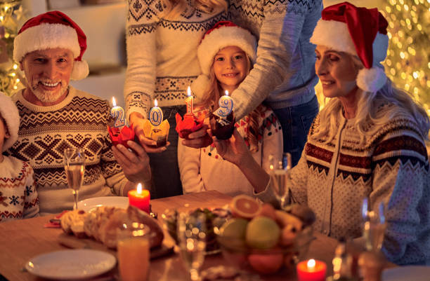 istock Christmas family dinner 1072123558