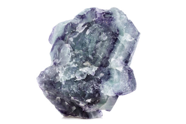 istock Macro mineral stone Fluorite on white background 1072132818