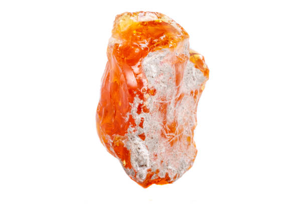 istock Macro mineral stone Opal on white background 1072133182