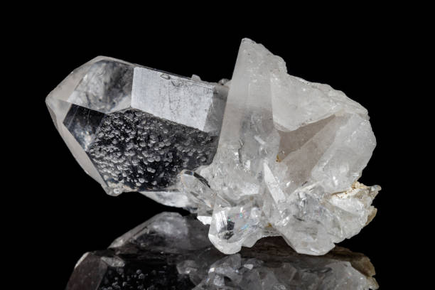 istock Macro mineral stone rhinestone on a black background 1072142564
