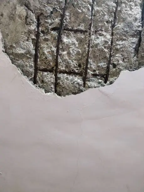 Photo of Broken ceiling or wall