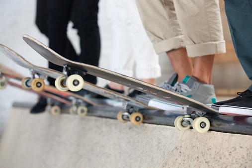 Skaters and their boards