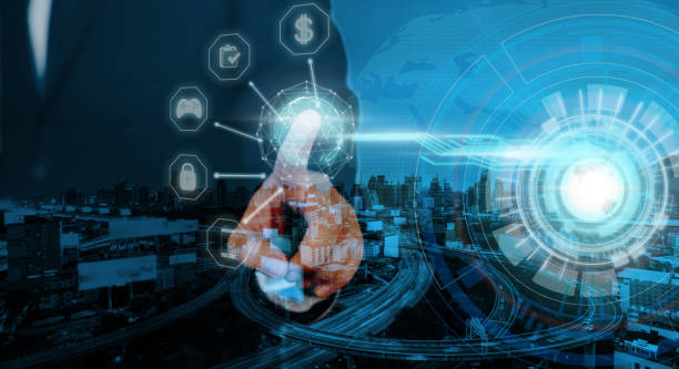 istock Business man working with business icon 1072174562