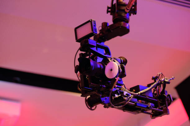 istock Camera record on crane in production on wedding .Close-up. 1072175688