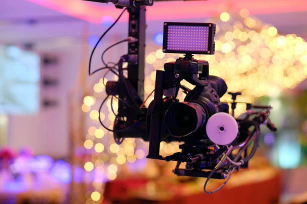 istock Camera record on crane in production on wedding .Close-up. 1072175762