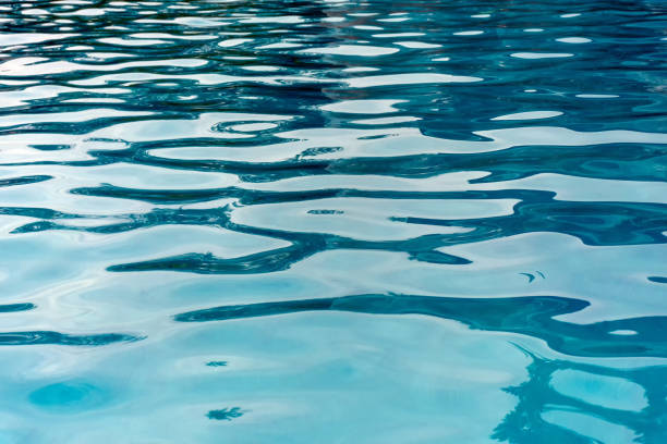 Texture and Ripple of Water Surface Nature background swimming into the deep ocean green waters stock pictures, royalty-free photos & images