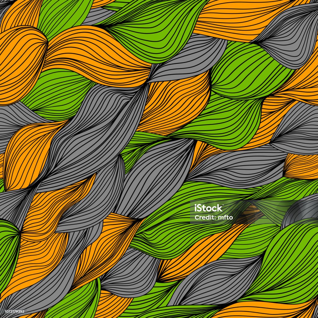 Multi Pattern Drawimg Seamless Multi Colored Hand Drawn Pattern Stock Illustration - Download ...
