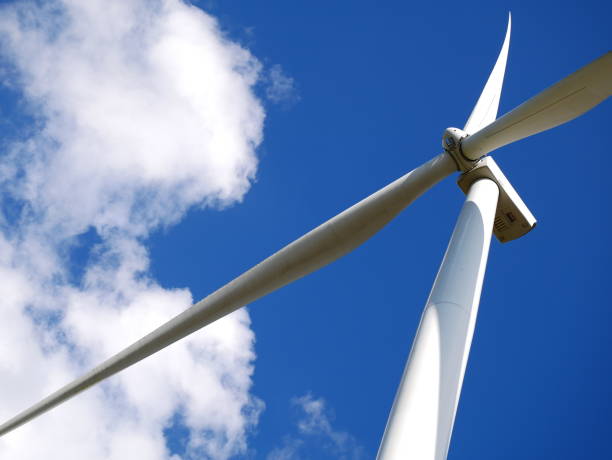 istock Aerial view of Wind turbines 1072180762