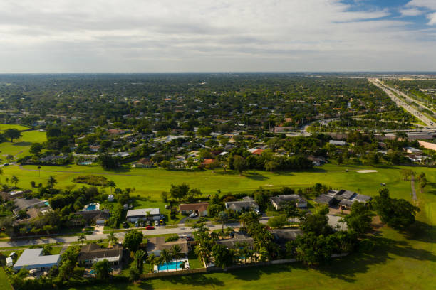 Aerial photo of Kendall Miami Florida USA Aerial photo of Kendall Miami Florida USA kendall stock pictures, royalty-free photos & images