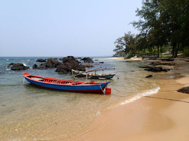 istock beach with boat on phu quoc - Vietnam 1072193966