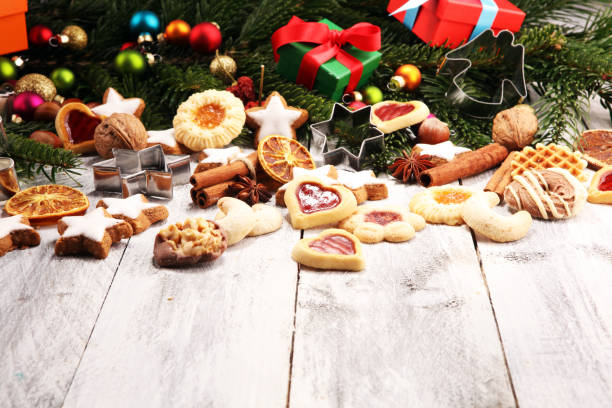 istock Baking christmas cookies. Typical cinnamon stars bakery for xmas with ingredients. 1072195000
