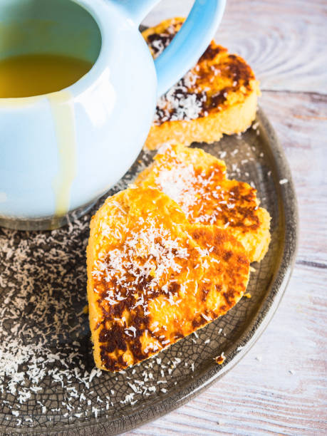 istock Pumpkin coconut heart shaped fritters 1072207300