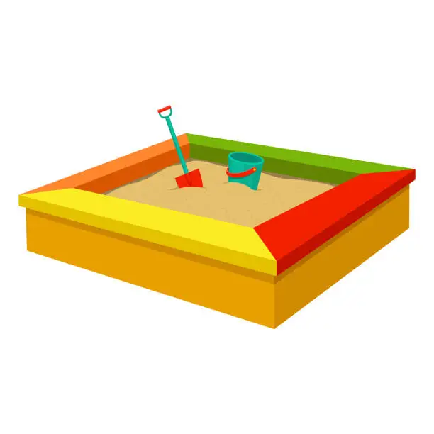 Vector illustration of sandbox