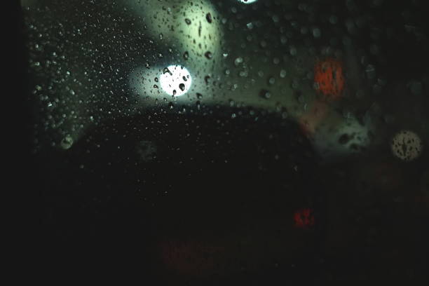 istock Abstract blurred background of traffic jam on heavy rain 1072207968