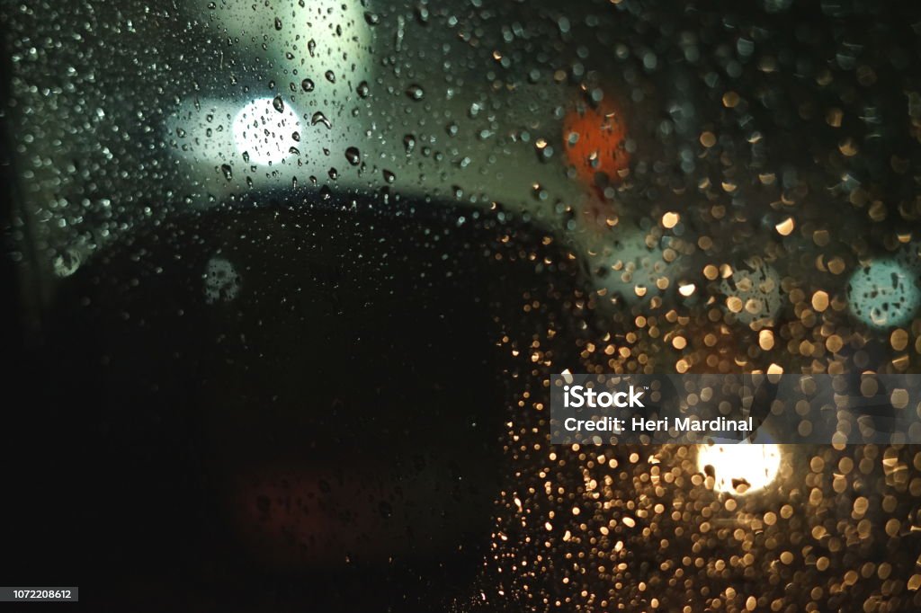 Latar Belakang Abstrak Kabur Kemacetan Lalu Lintas Pada Hujan Lebat