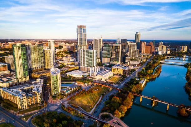 istock Fall in Austin Texas Skyline Cityscape Modern Growth Autumn 1072215002