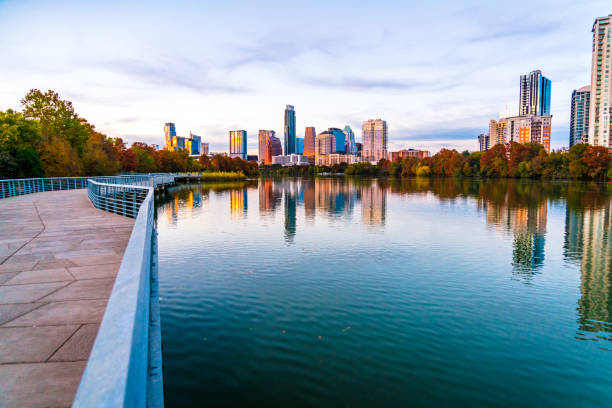 istock water reflection Austin Texas downtown background screensaver tranquil calm Cityscapes 1072215252