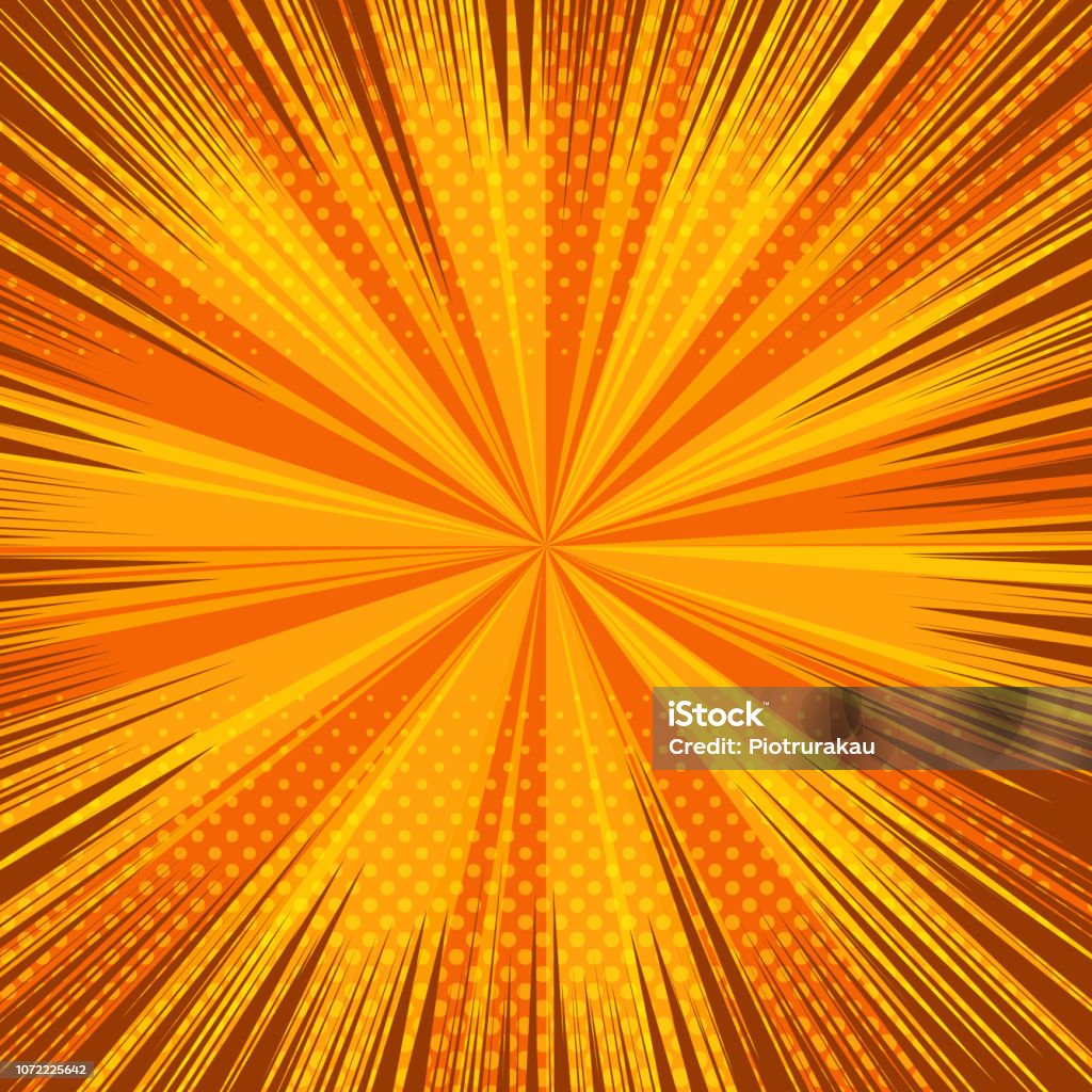Orange Comic Design Comic Page Book Orange Template Stock Illustration - Download Image Now ...