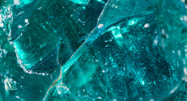Green crystal mineral stock photo