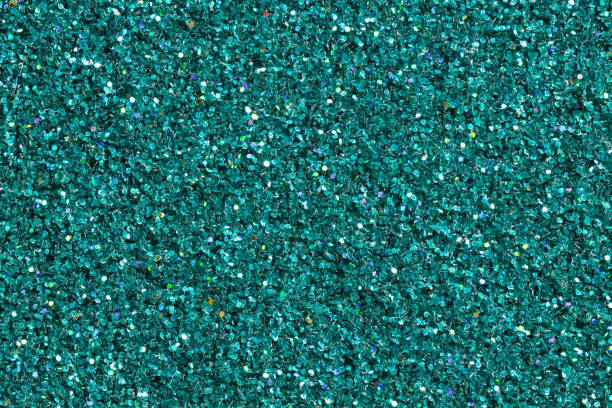 Bright turquoise shining abstract background with glitter.