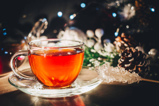 istock Shining cup of hot tea at home 1072255698