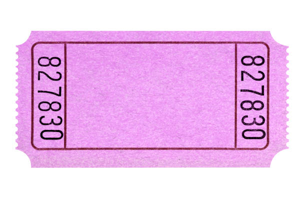 istock Blank pink movie or raffle ticket stub isolated 1072271698