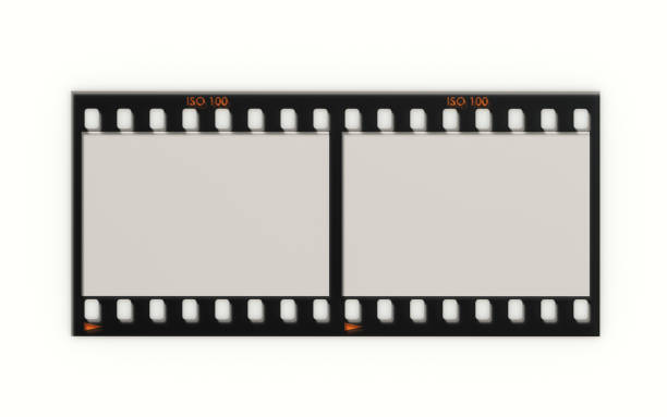 Film Roll On White Background Film roll on white background. Horizontal composition with clipping path and copy space. contact sheet photos stock pictures, royalty-free photos & images