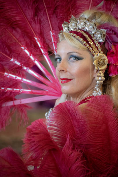 istock Close up of Mature Macedonian belly dancer rehearsing her routine in a studio. 1072305102