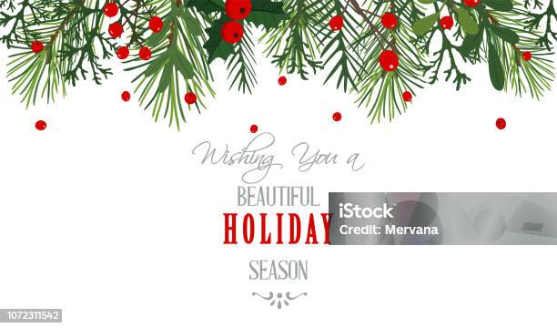 Sfondo Natalizio Illustrazione - Immagini vettoriali stock e altre immagini di Natale - Natale, Incorniciatura, Festività pubblica