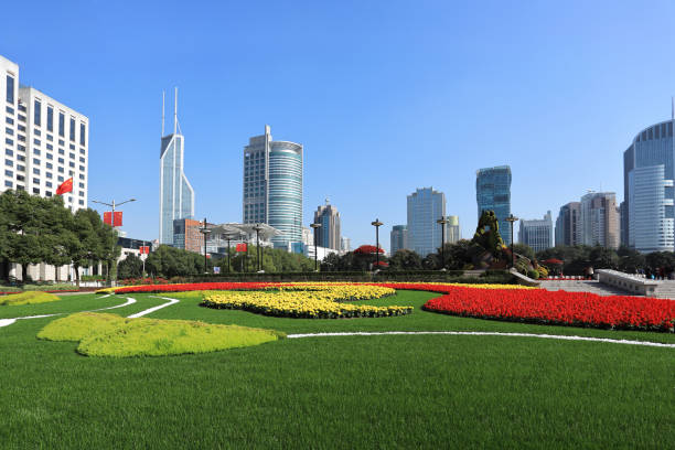 istock Shanghai the people's square scenery 1072335304